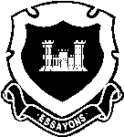 Engineers Regimental Crest - Black and White